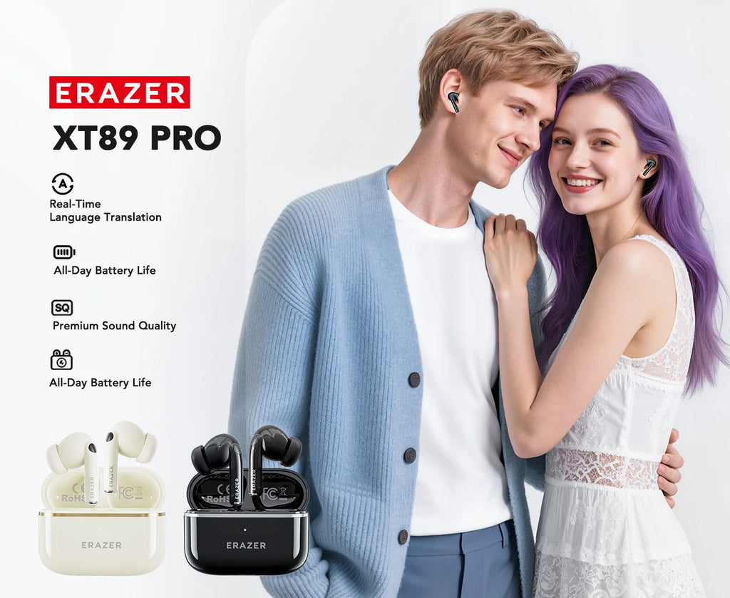 AI Translator Earbuds Bluetooth Earphones Game Wireless Headphones