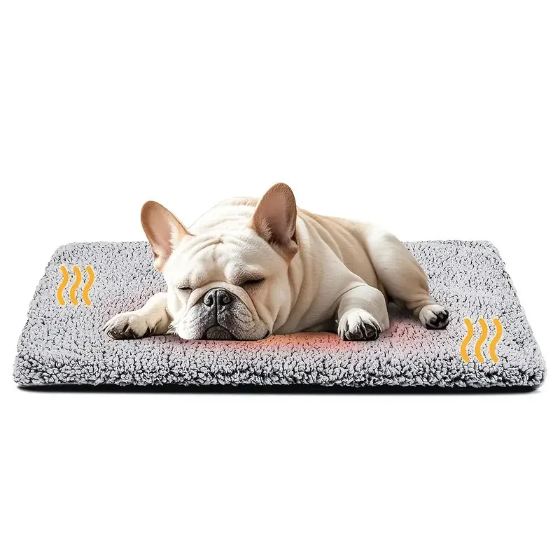 Self-Heating Pet Pad Blanket for Pets, No Electricity Thermal Mat with Anti-Slip Cushion.
