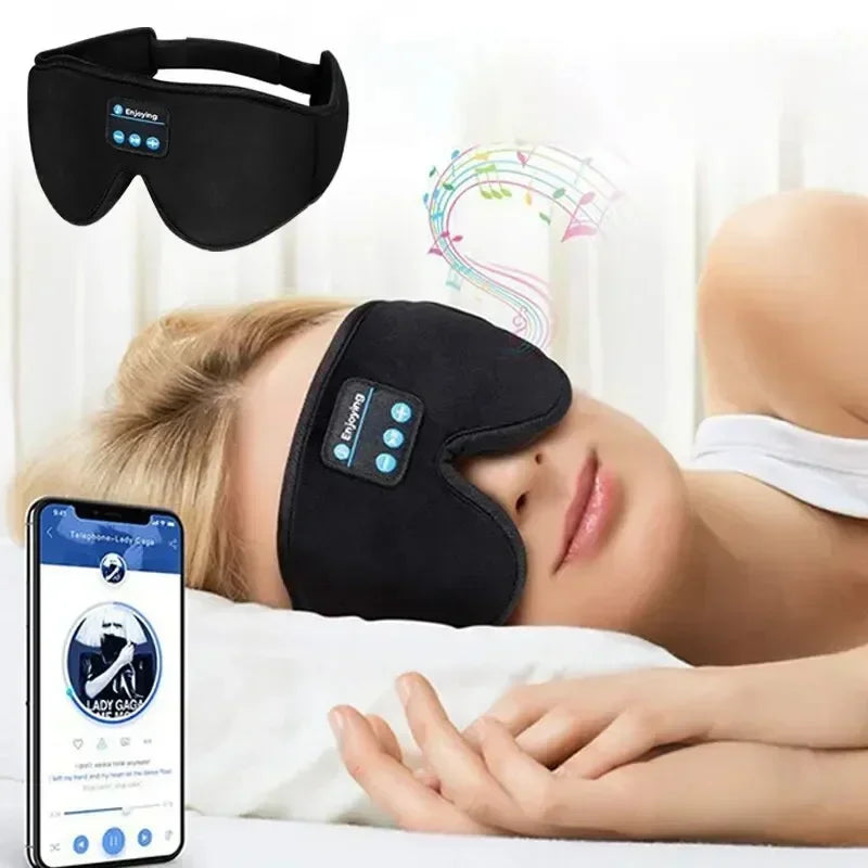 3D Eye Mask Bluetooth Music Play Sleeping Headphones.