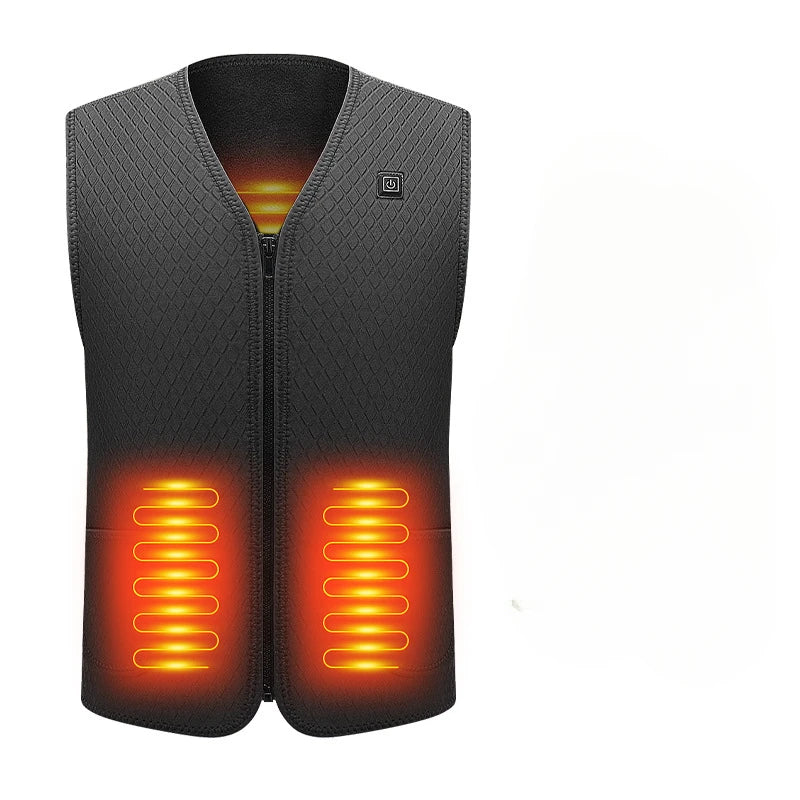 Unisex Winter Heated Jacket 9/5Zone Safety Intelligent for Outdoor Sports