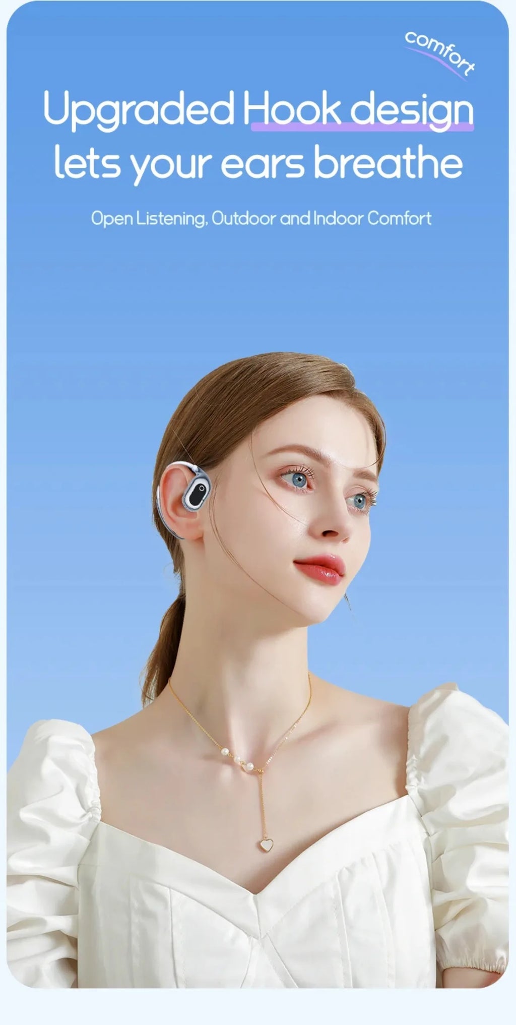 AI 2-Way Real time Translators Earphone 144 Languages Wireless Bluetooth