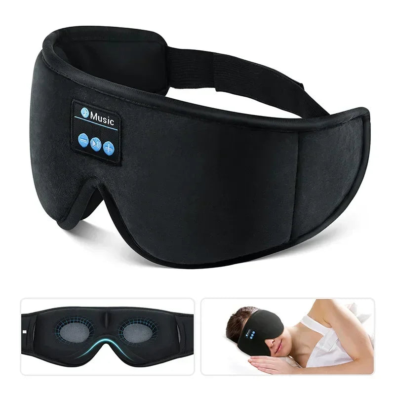 3D Eye Mask Bluetooth Music Play Sleeping Headphones.