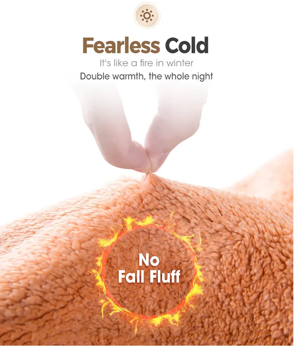 Wool Throw Blanket Double Sided Queen Duvet Cover