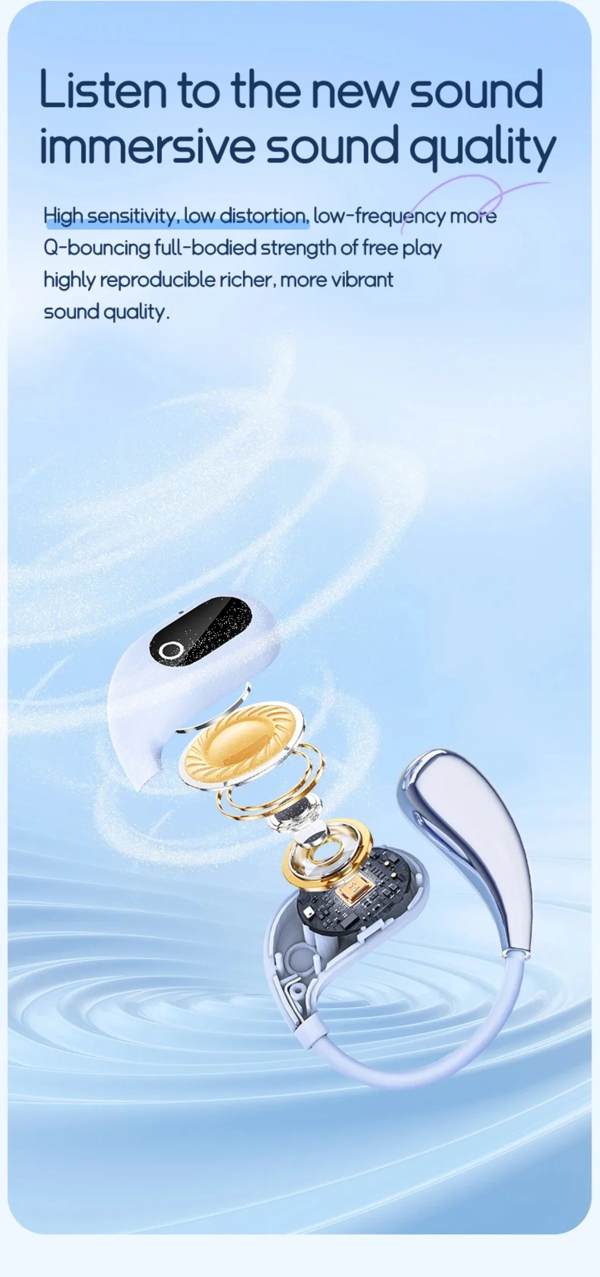 AI 2-Way Real time Translators Earphone 144 Languages Wireless Bluetooth