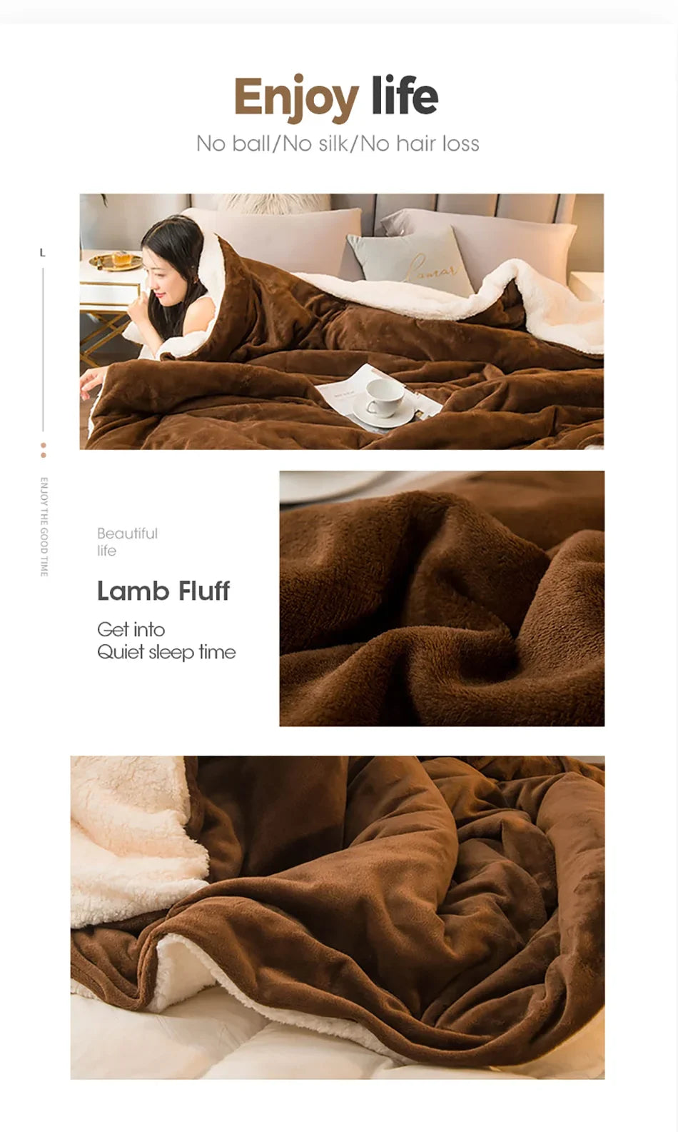 Wool Throw Blanket Double Sided Queen Duvet Cover