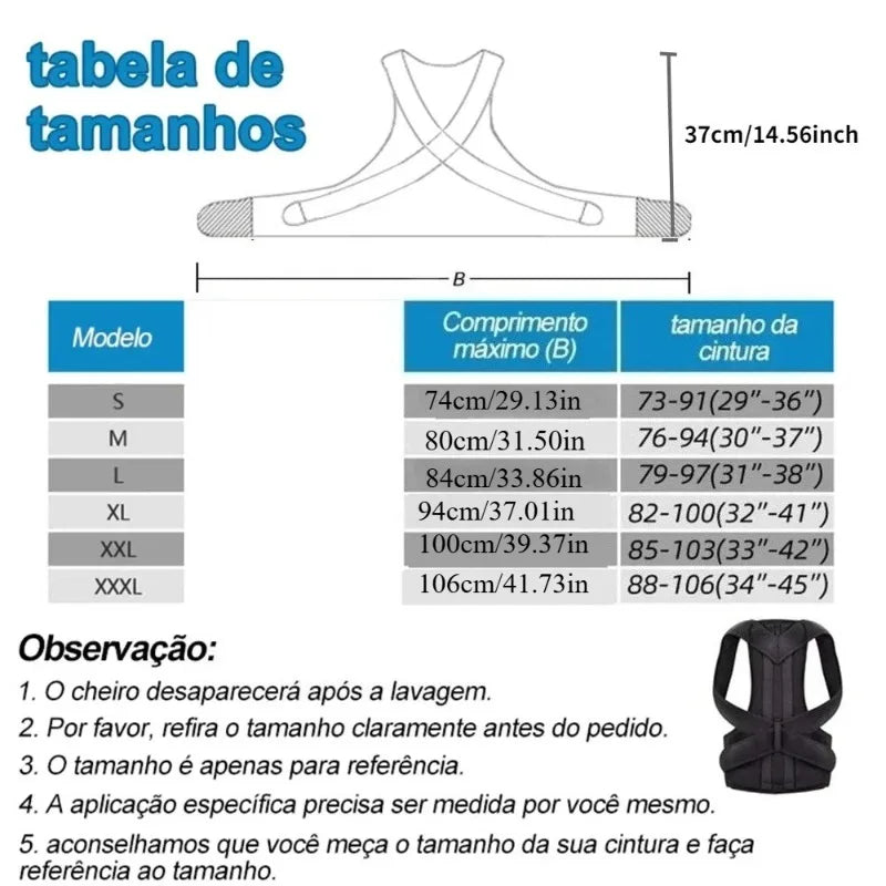 Posture Corrector for Women and Men, Adjustable Shoulder Posture Brace, Back Straightener Posture, Used for Middle and Upper Spine.