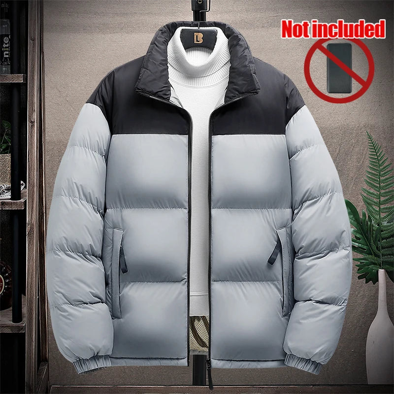 Unisex Winter 6 Zone Heated Jacket Waterproof (Not Included The Power Bank)