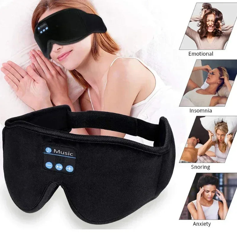 3D Eye Mask Bluetooth Music Play Sleeping Headphones.