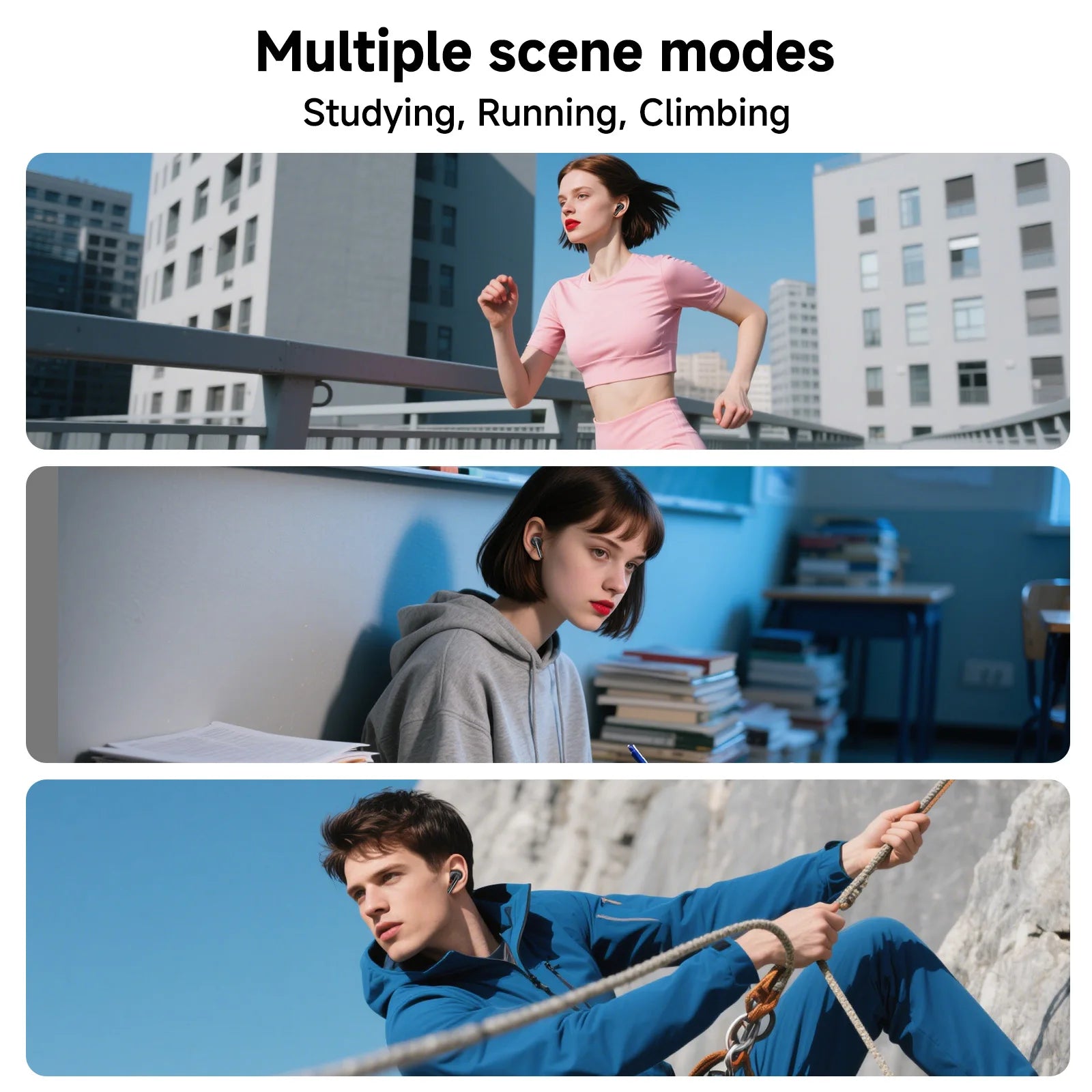 AI Translator Earbuds Bluetooth Earphones Game Wireless Headphones