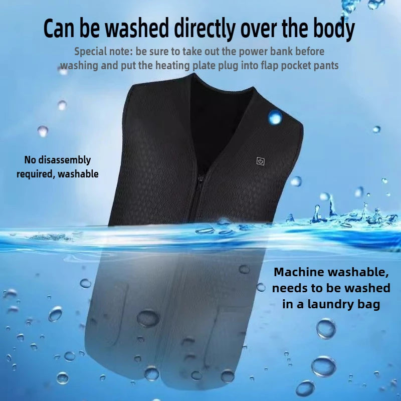 Unisex Winter Heated Jacket 9/5Zone Safety Intelligent for Outdoor Sports